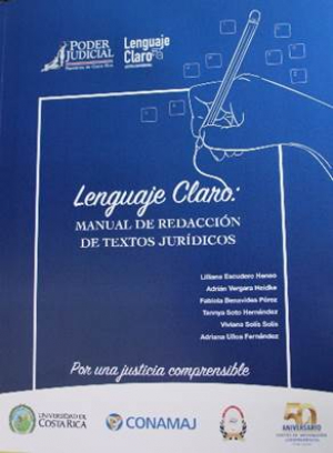 Imagen decorativa relacionada a  Presentan oficialmente el documento “Lenguaje Claro: Manual de Redacción de Textos Jurídicos”